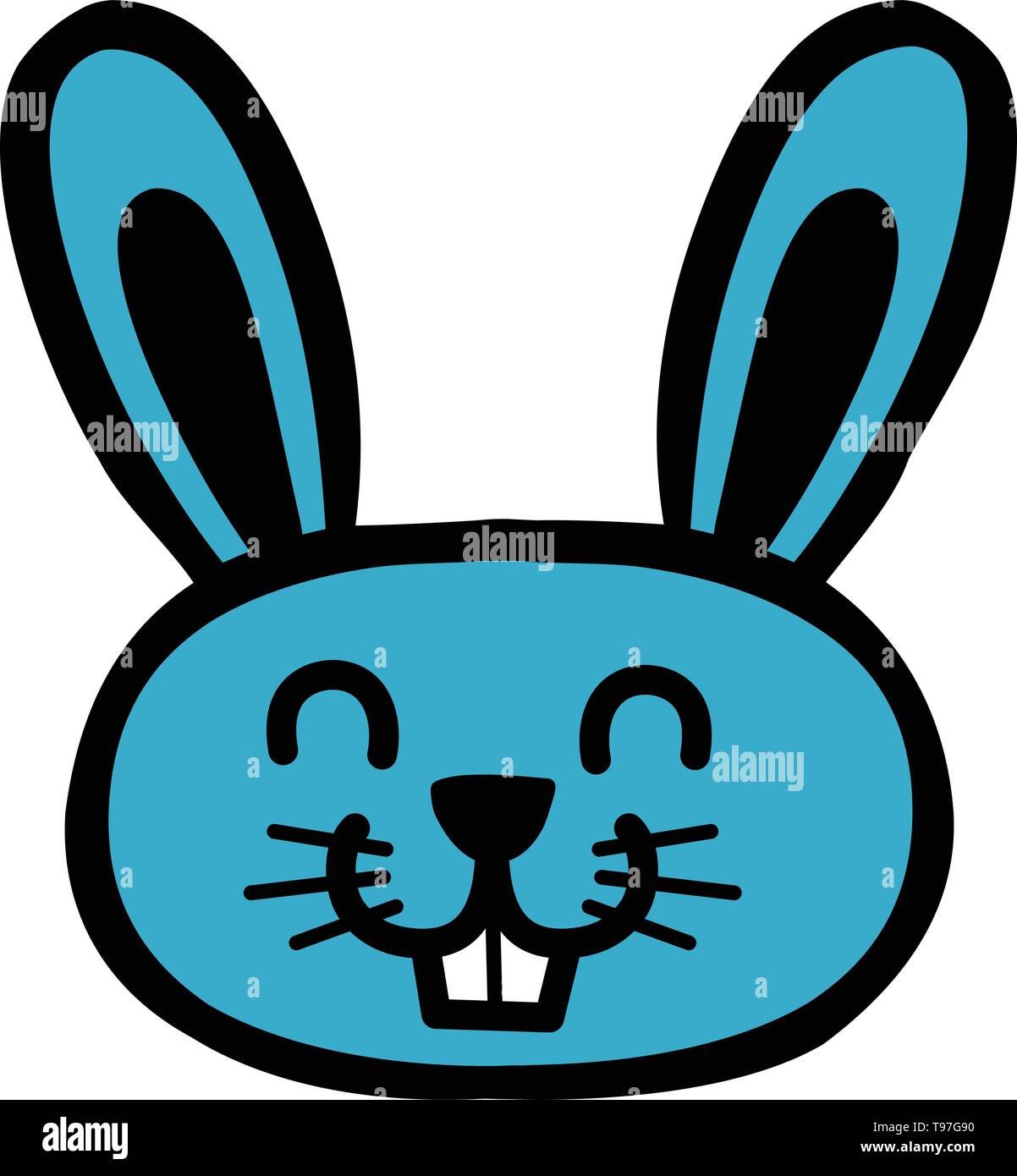 Cartoon bunny rabbit vector icon Stock Vector Image & Art - Alamy