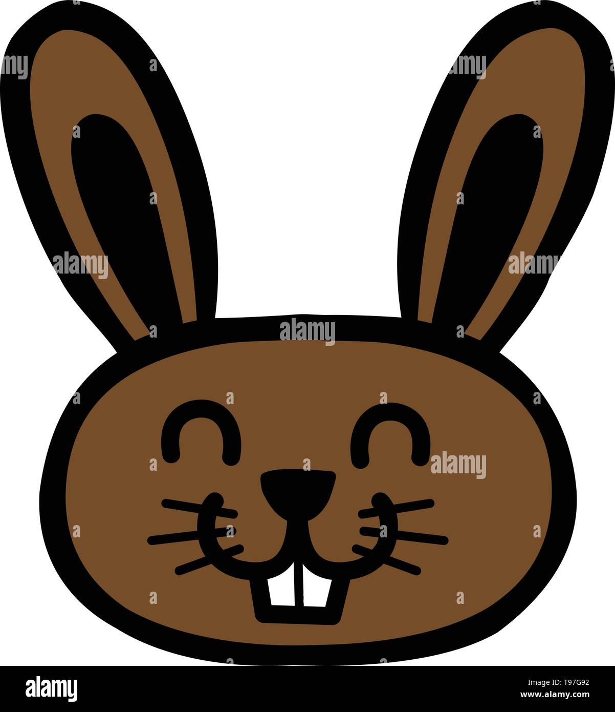 Cartoon bunny rabbit vector icon Stock Vector Image & Art - Alamy