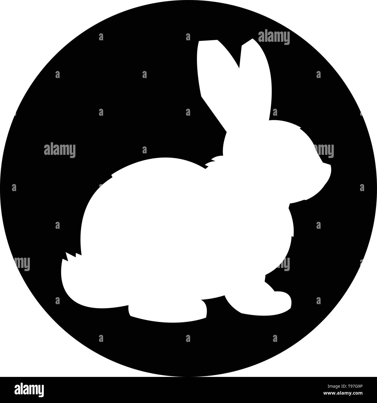 Cartoon bunny rabbit vector icon Stock Vector Image & Art - Alamy