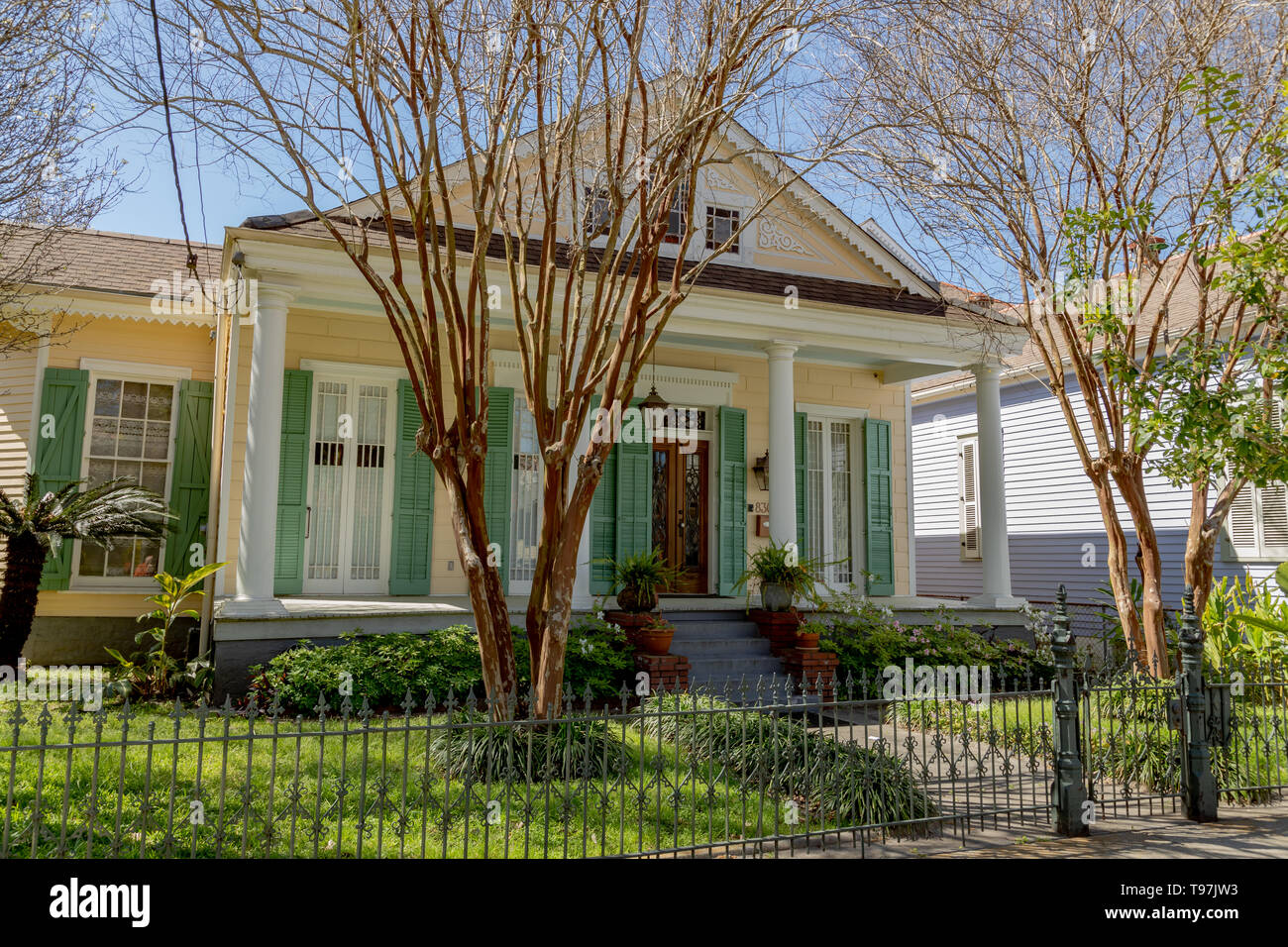 New Orleans Homes Stock Photo