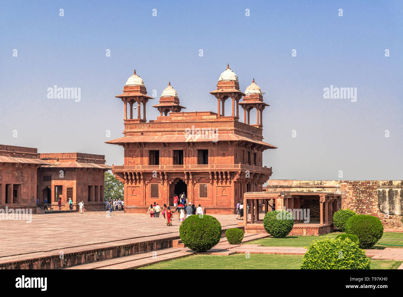 Agra, India Nov 20, 2018 Tourists visiting Hall of Private Audience