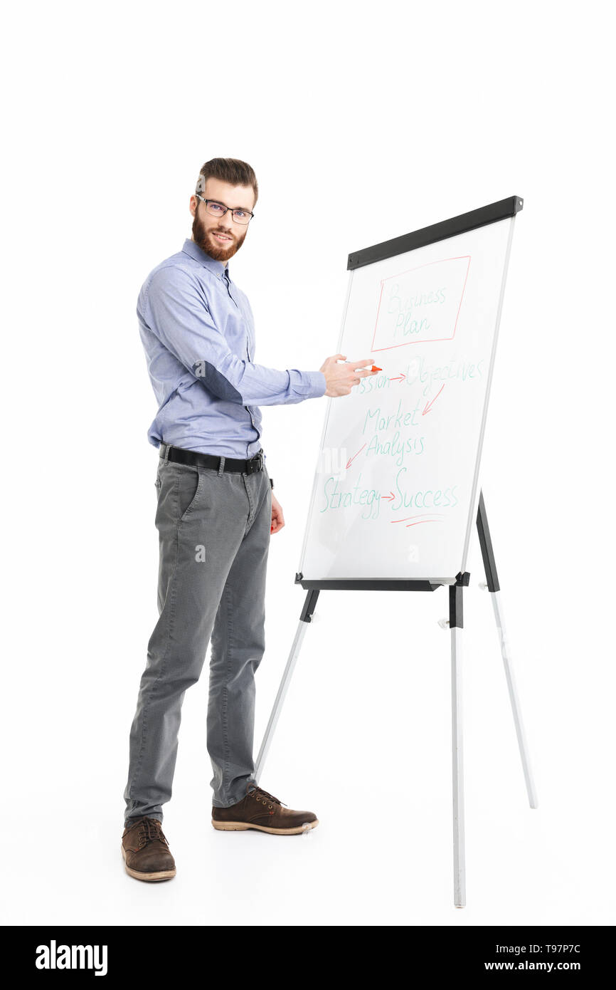 Vertical image smiling bearded Cut Out Stock Images & Pictures - Alamy