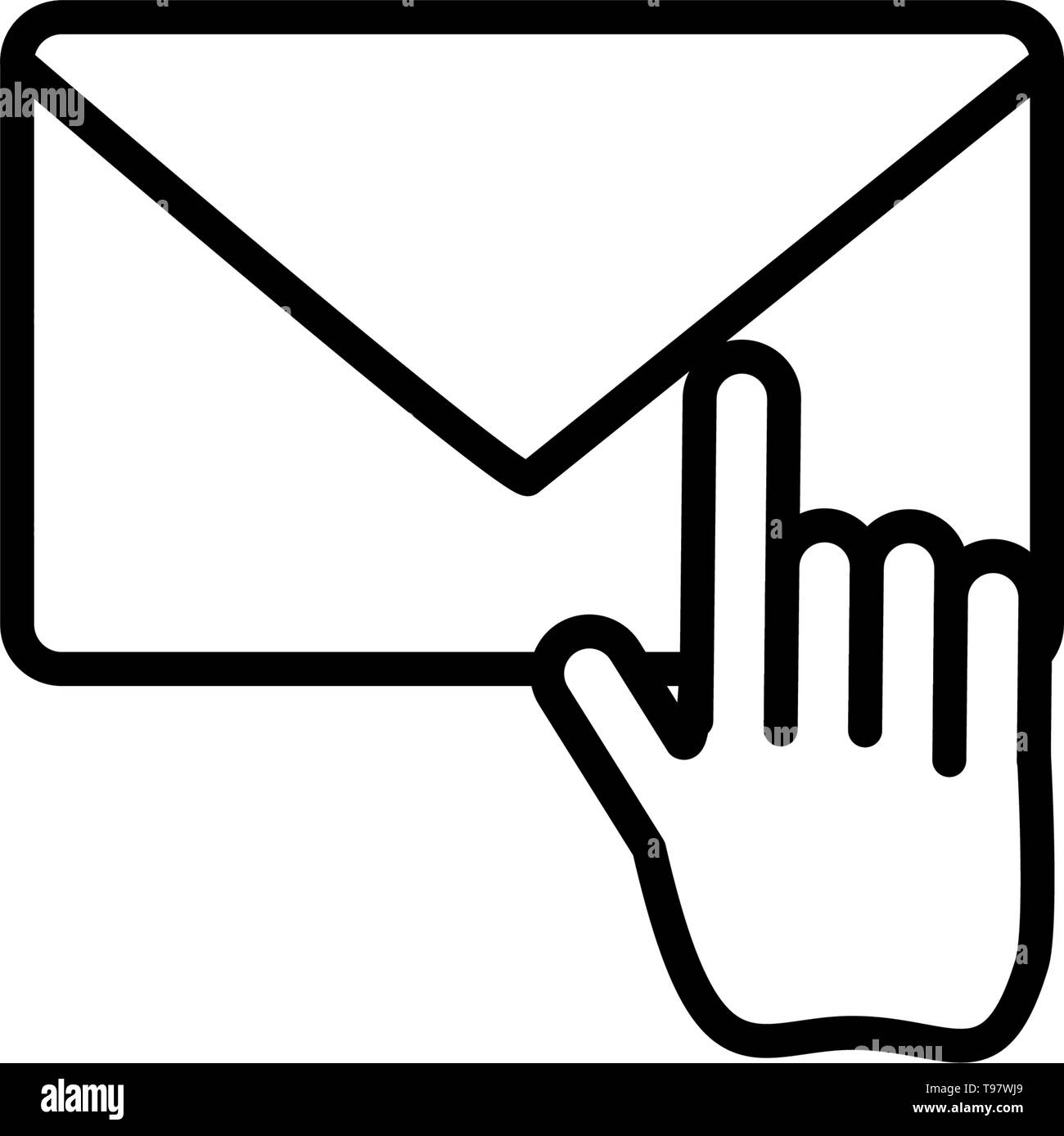 envelope mail data icon vector illustration design Stock Vector Image ...