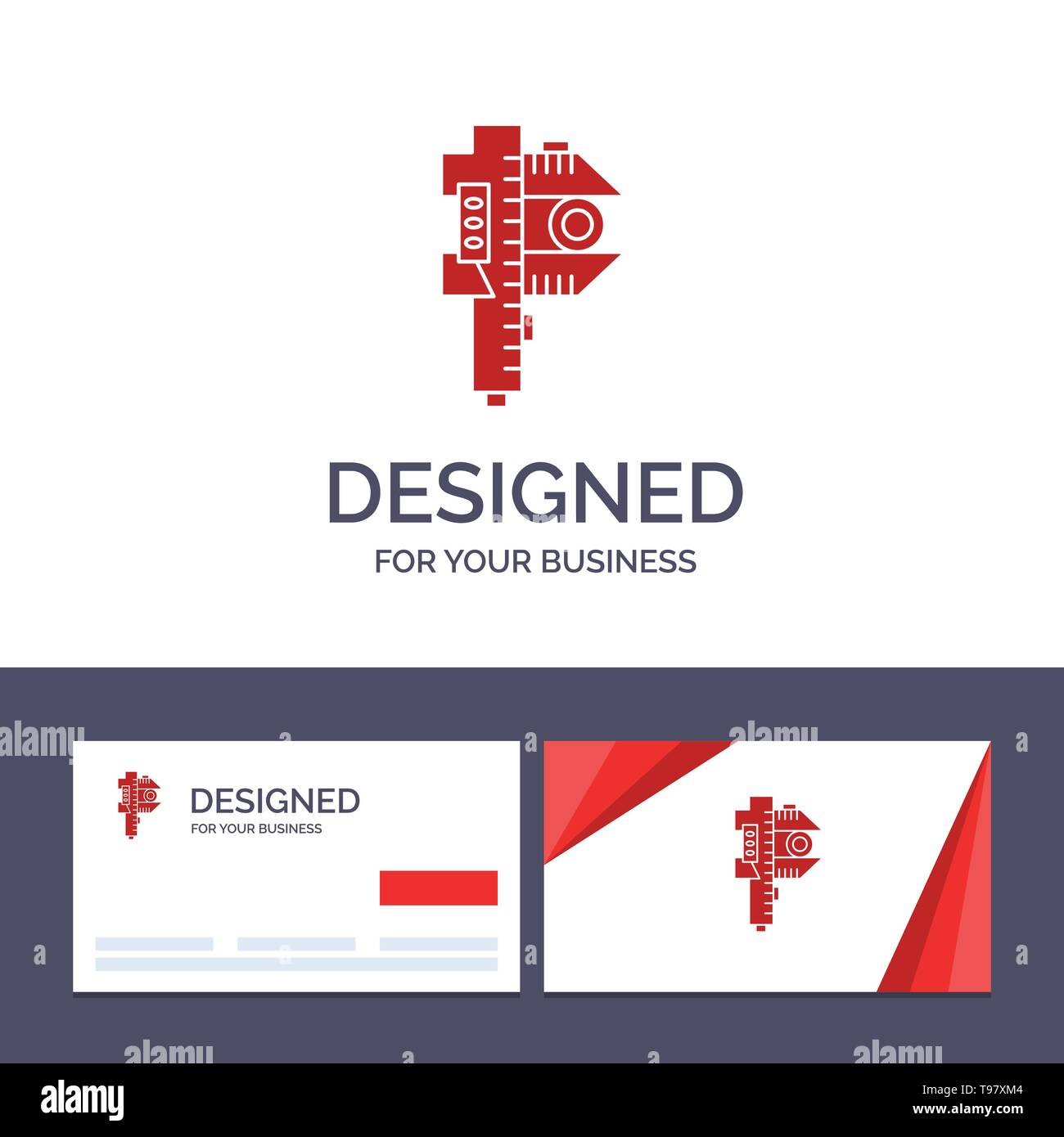 Creative Business Card and Logo template Measuring, Accuracy, Measure