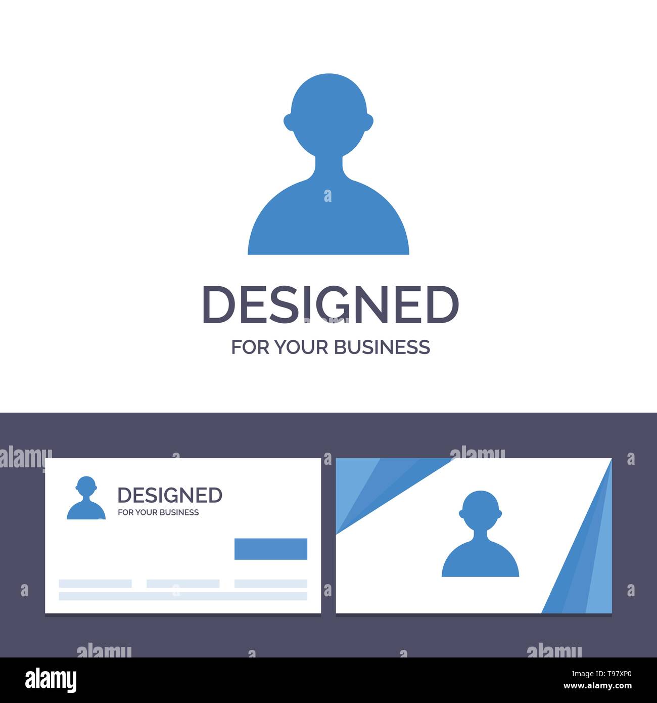 Creative Business Card and Logo template Avatar, User, Basic Vector Illustration Stock Vector