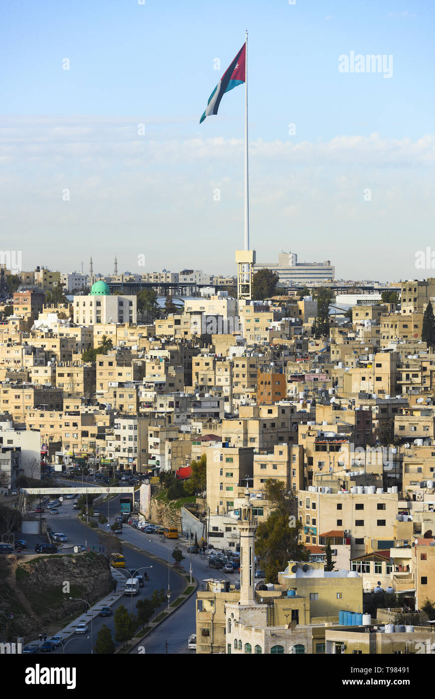Amman flag and skyline hires stock photography and images Alamy