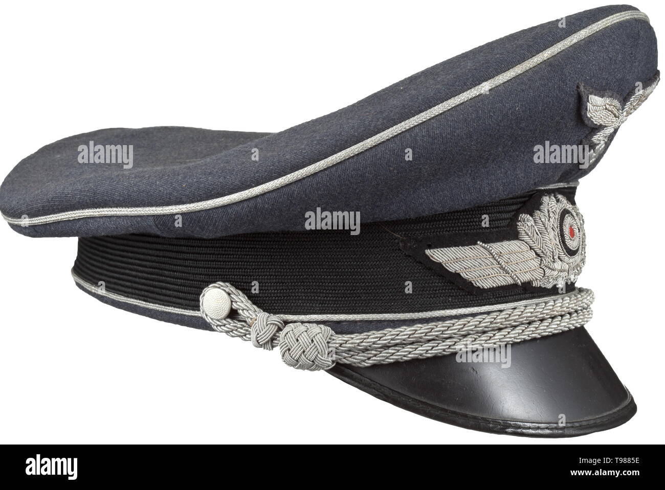 A visor cap for officers of the 