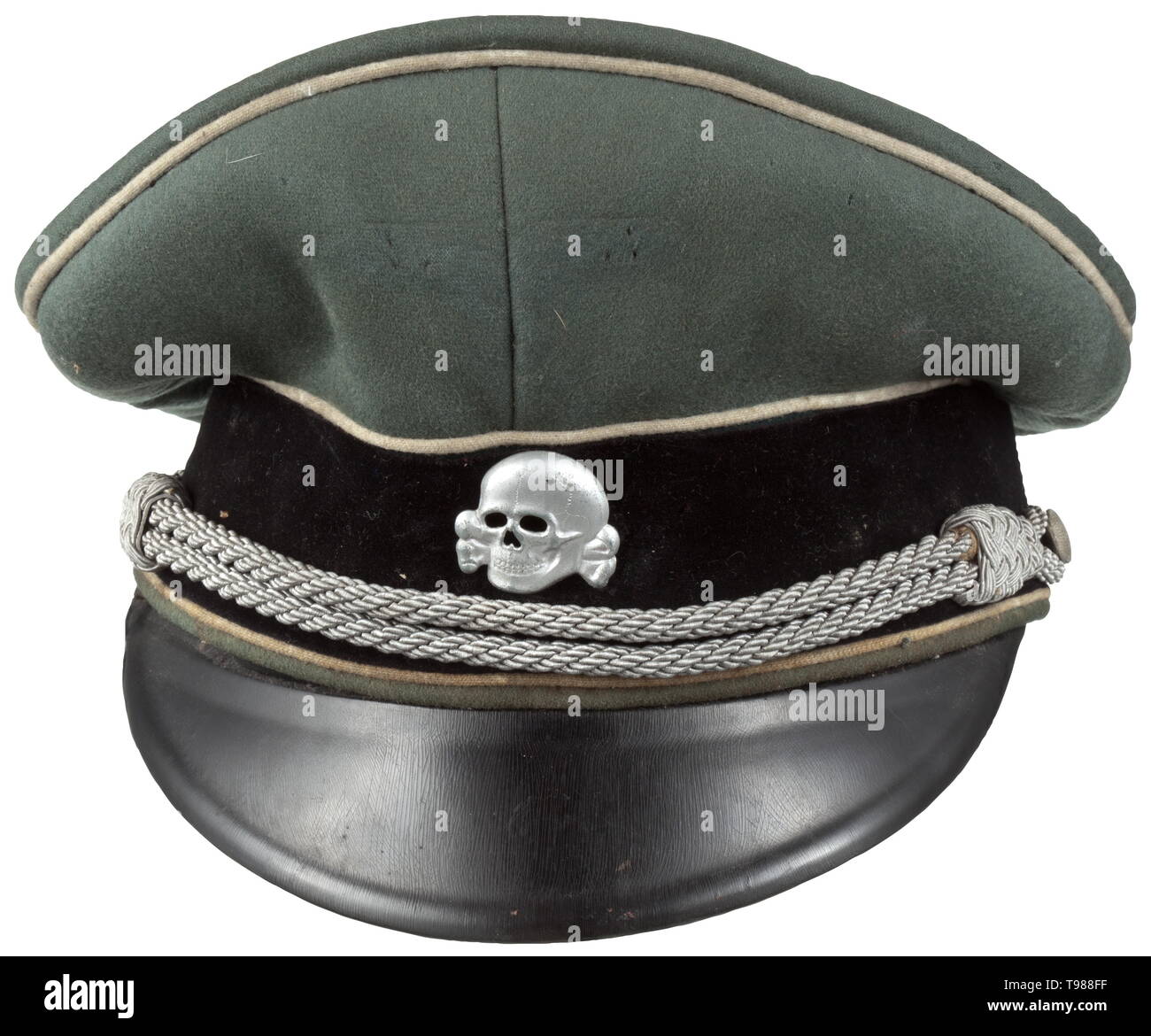 A visor cap for leaders in the Waffen 