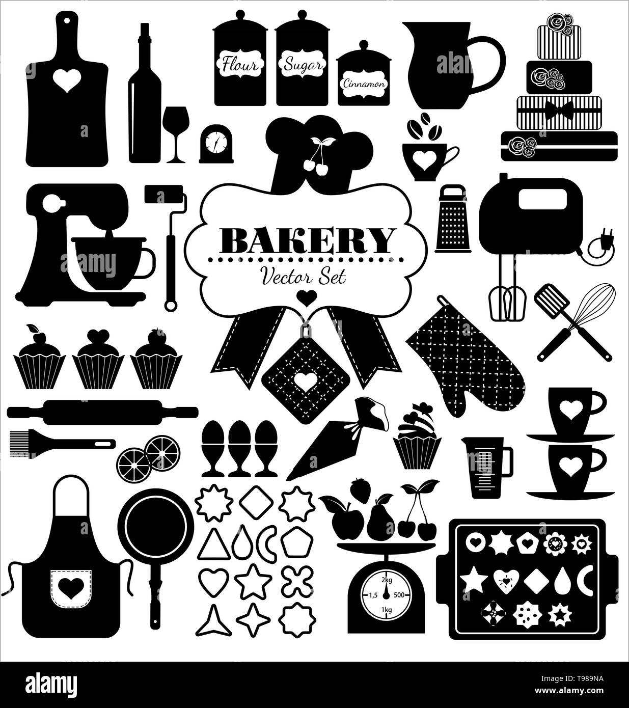 Bakery background.  Stock Vector