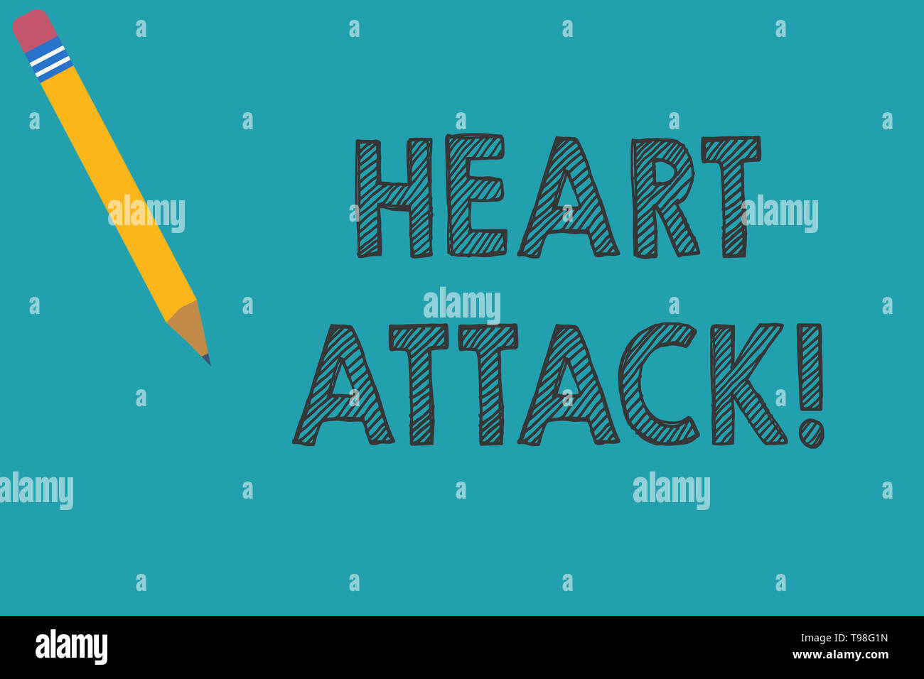 Conceptual hand writing showing Heart Attack. Concept meaning sudden