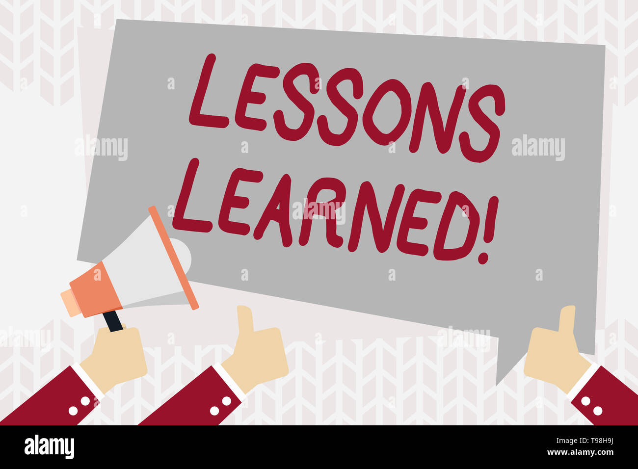 Text sign showing Lessons Learned. Business photo showcasing ...