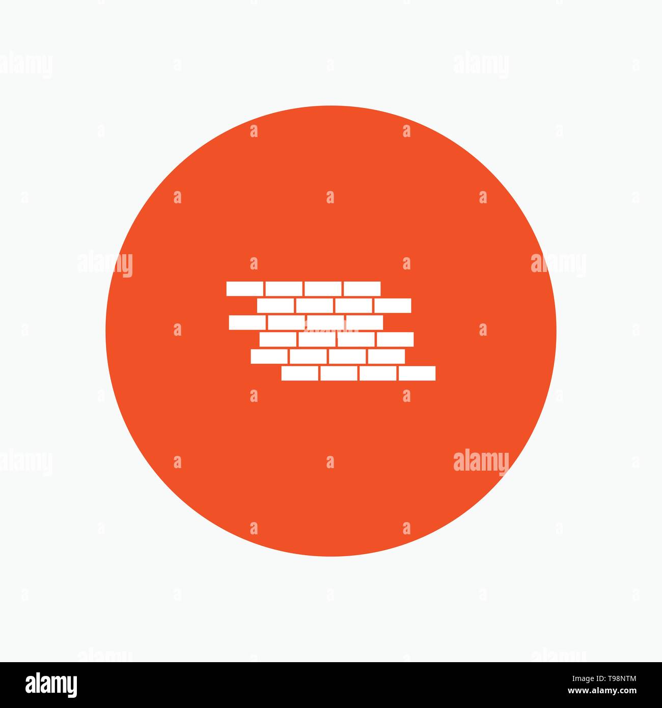 Broken white brick wall Stock Vector Images - Alamy