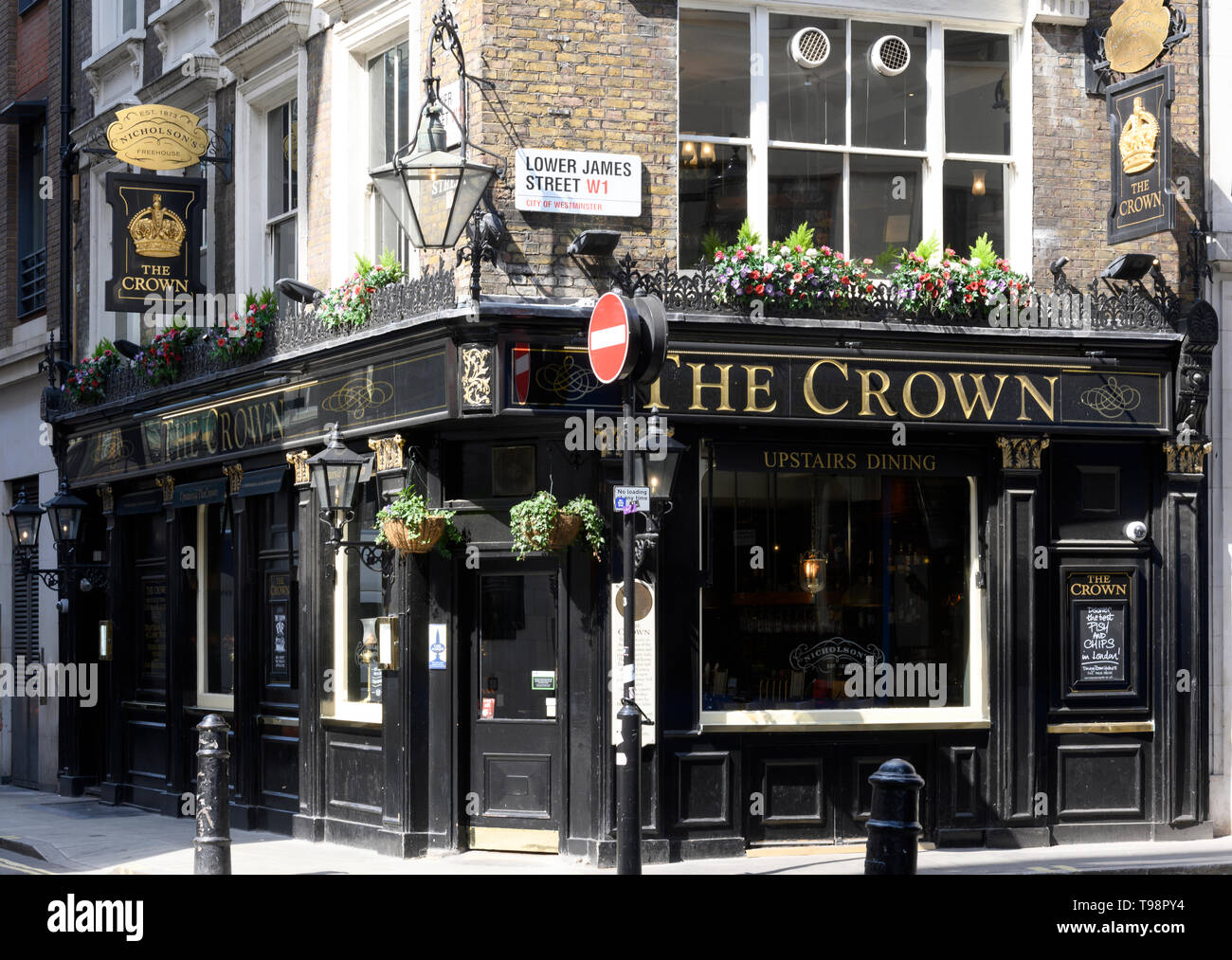 The Crown public house, Brewer Street, Soho, London, England, UK Stock Photo