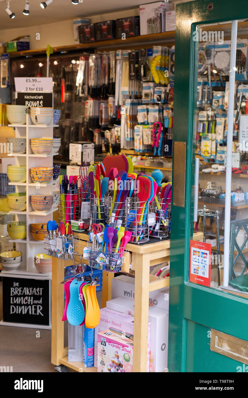 A display of kitchen utensils on sale inside a Morrisons supermarket Stock  Photo - Alamy