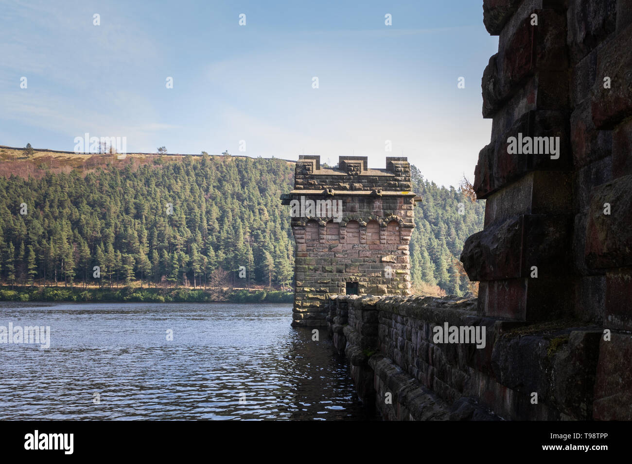 Derwent reservoir in derbyshire UK Stock Photo