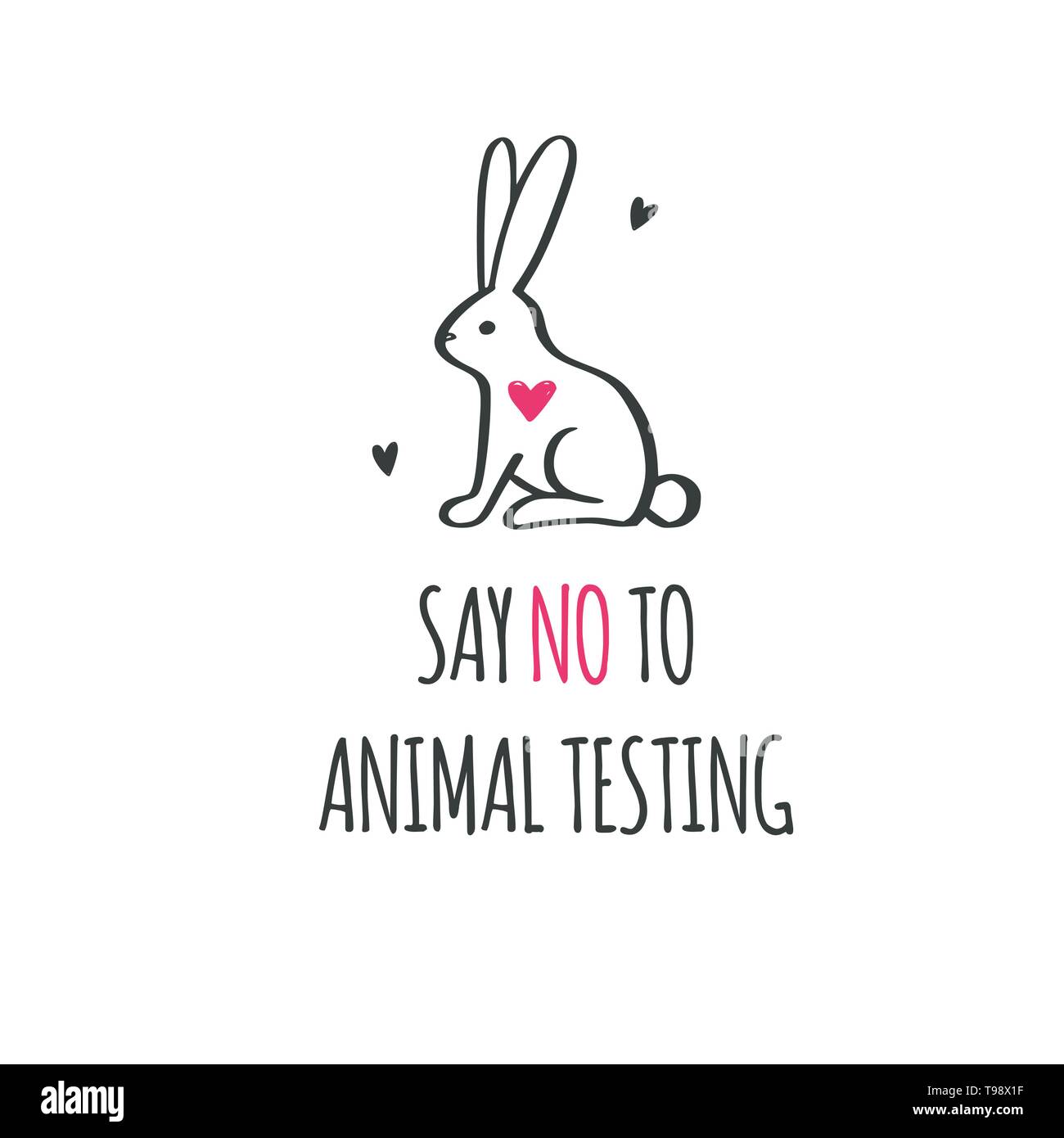 Say NO to animal testing, cruelty free Vector conceptual illustration. Symbol, logo in cartoon, sketch Stock Vector Image & Art - Alamy Say NO to animal testing, cruelty free Vector conceptual illustration. Symbol, logo in cartoon, sketch Stock Vector Image & Art - Alamy