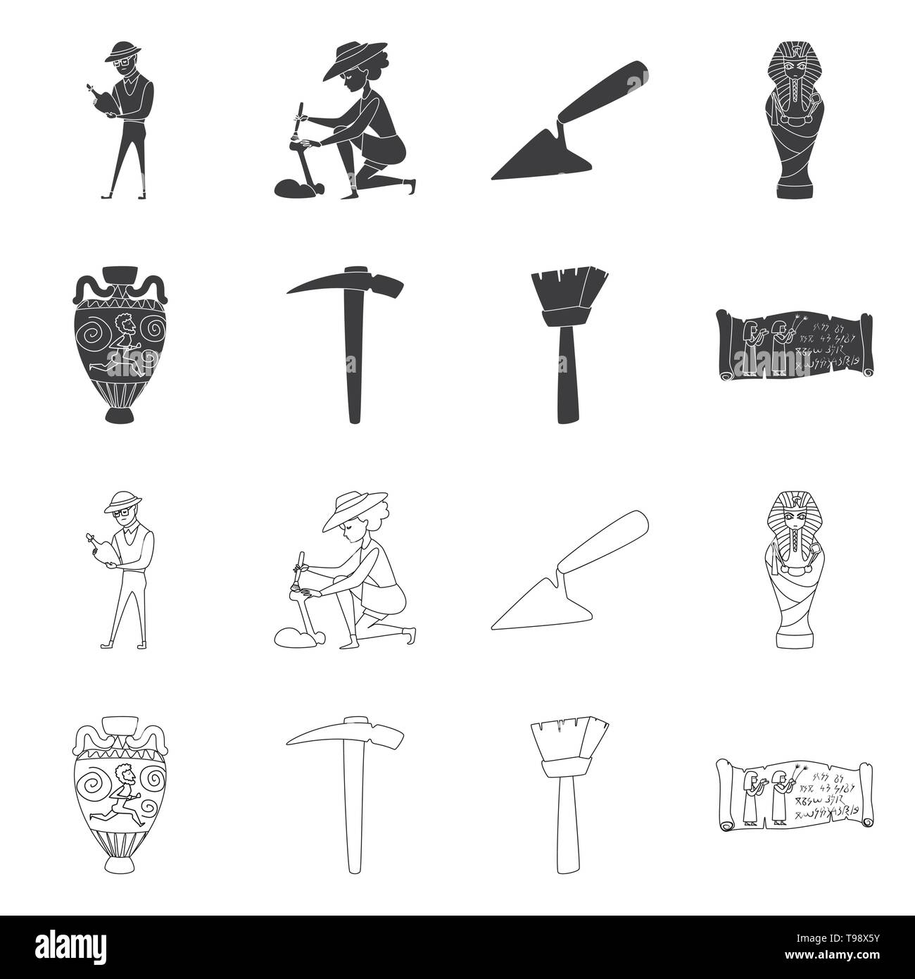 Archaeologist brush Black and White Stock Photos & Images Alamy