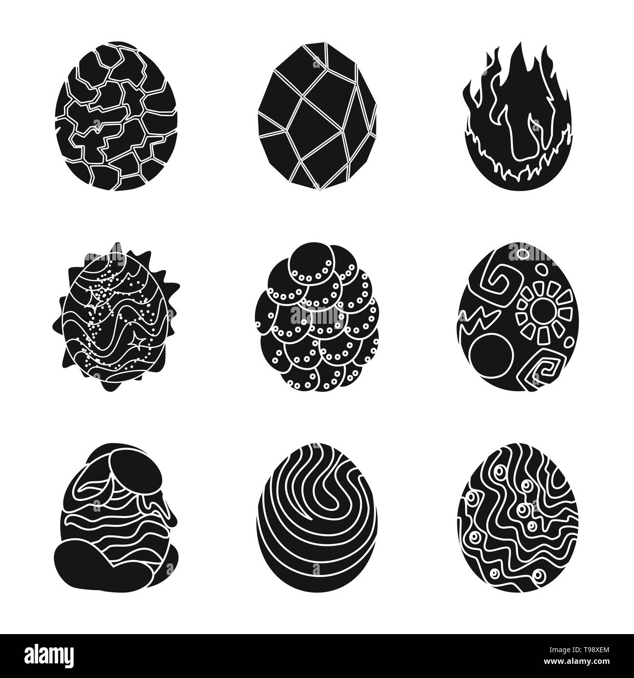 Isolated object of fantastic and cute logo. Collection of fantastic and ...