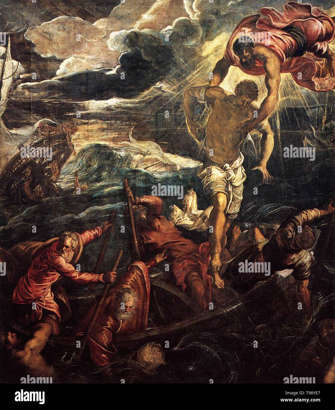 Tintoretto - St Mark Rescuing Saracen Shipwreck 1566 Stock Photo