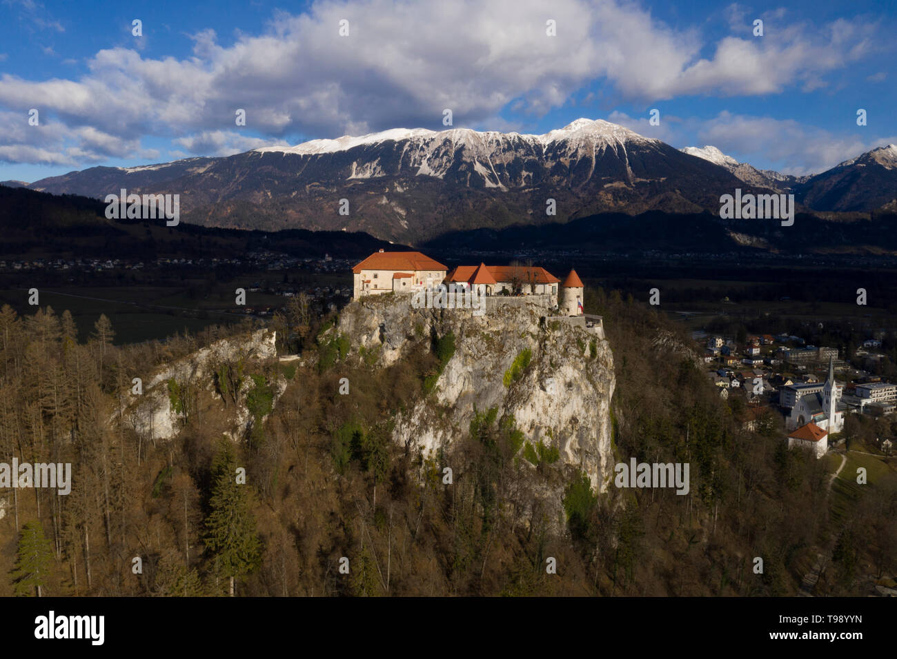 Castle of Bled, Bled, Slovenia Stock Photo