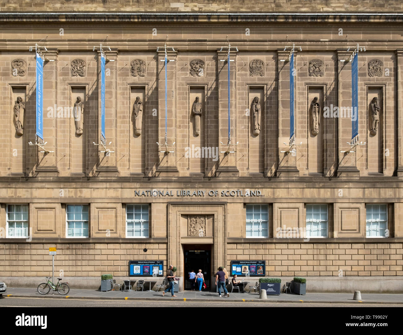 Exterior of the National Library of Scotland in Edinburgh, Scotland, UK Stock Photo