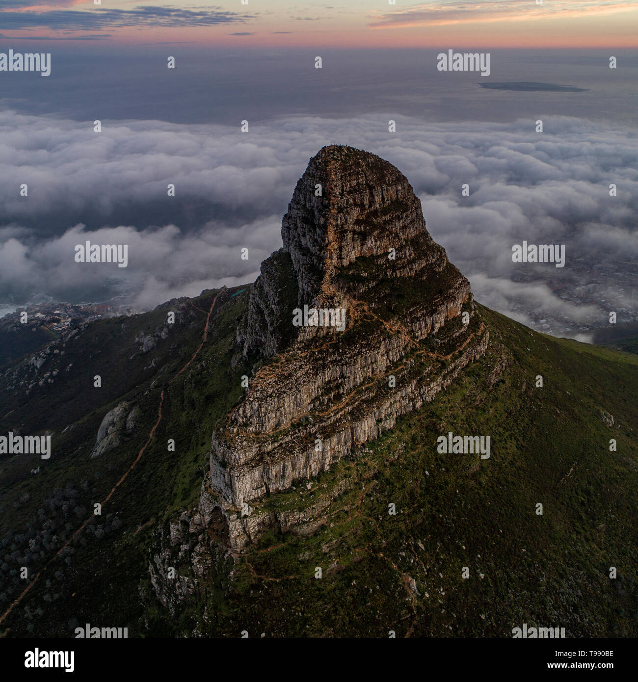 Lions Head, Cape Town, South Africa Stock Photo