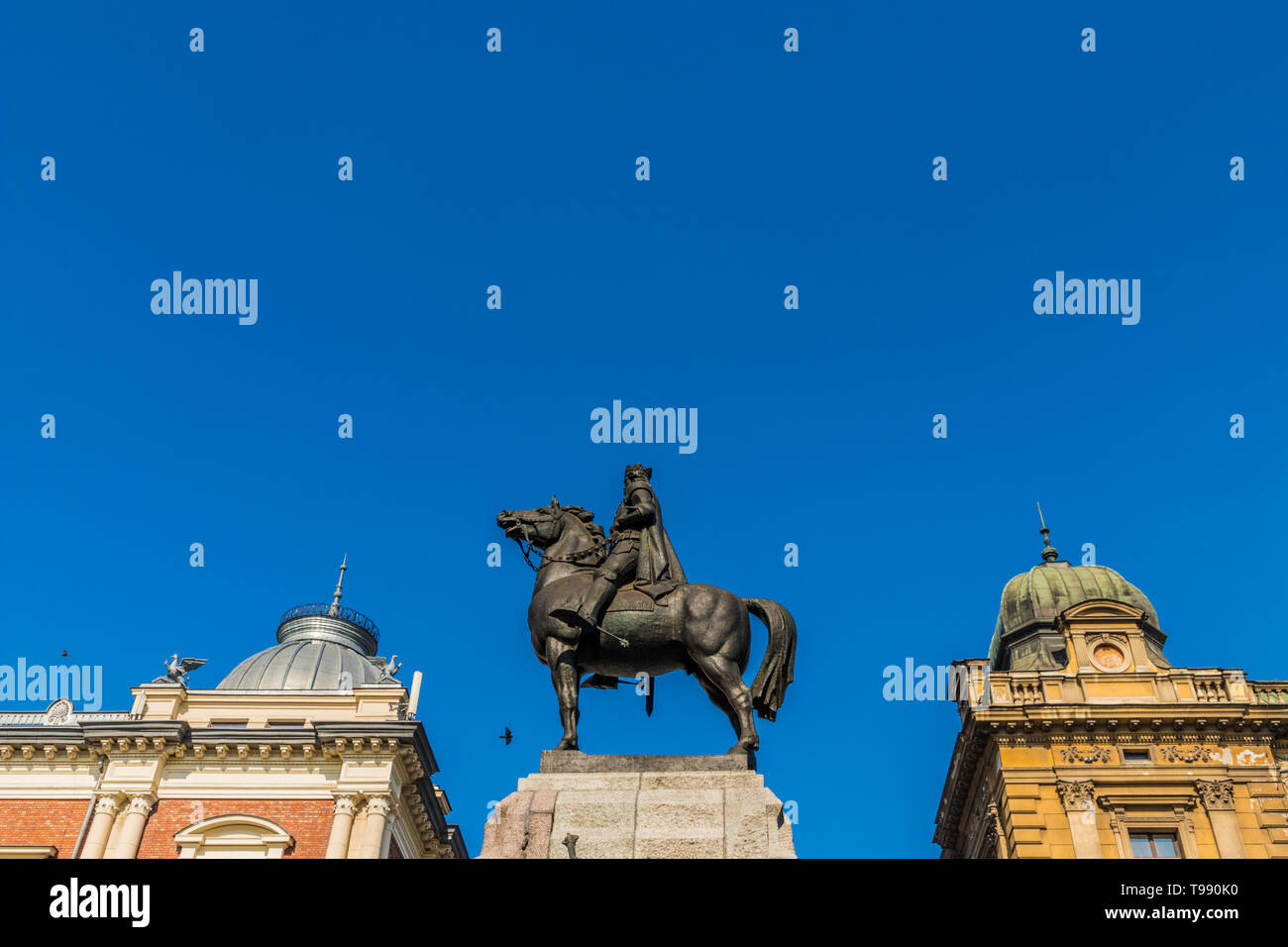 The Grunwald Monument in Krakow Poland Stock Photo