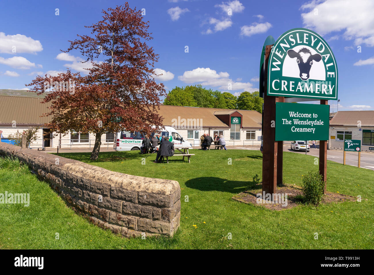 Wenslydale Creamery cheese factory Hawes. Yorkshire Dales Stock Photo Alamy
