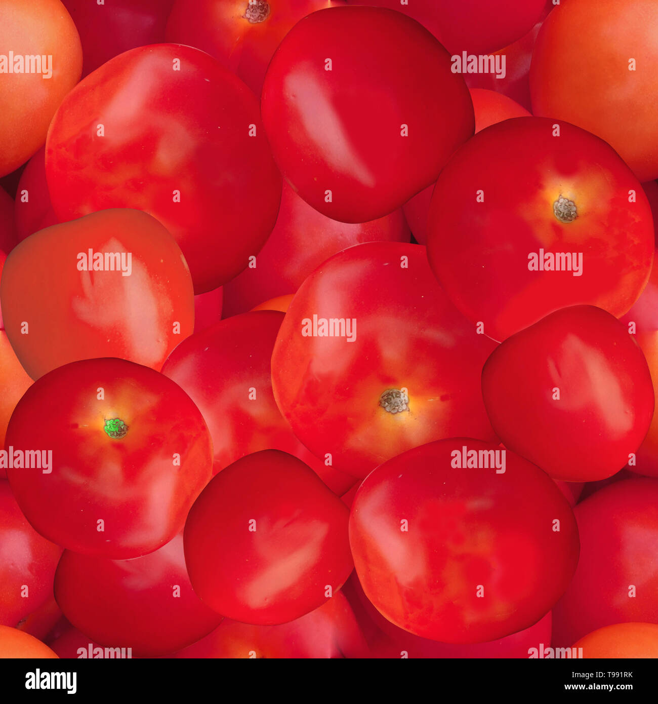 Tomatoes Seamless Texture Tile Stock Photo