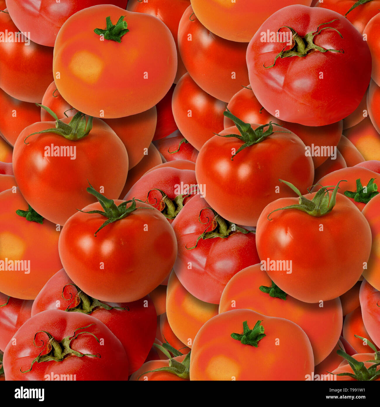 Tomatoes Seamless Texture Tile Stock Photo