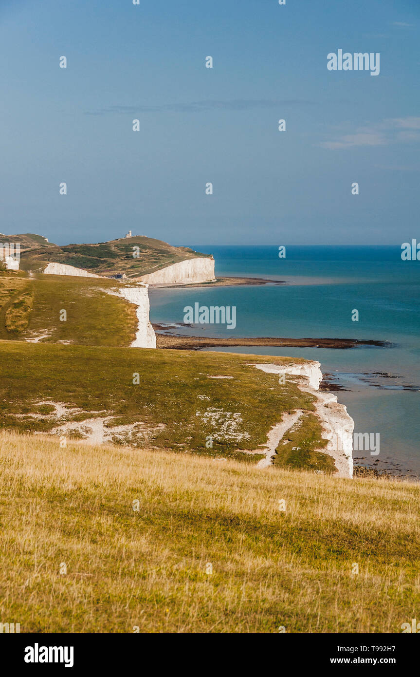Seven Sisters, South Downs, Sussex, Southern England, United Kingdom Stock Photo