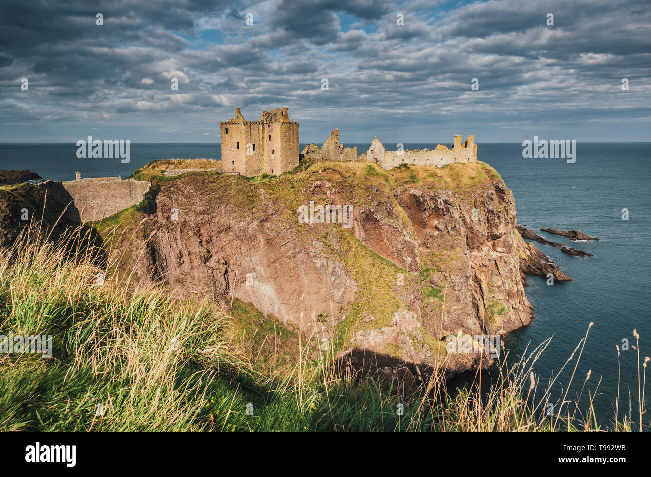Dunnottar Castle (Dùn Fhoithear), Aberdeenshire, Stonehaven, Lowlands, Scotland Stock Photo
