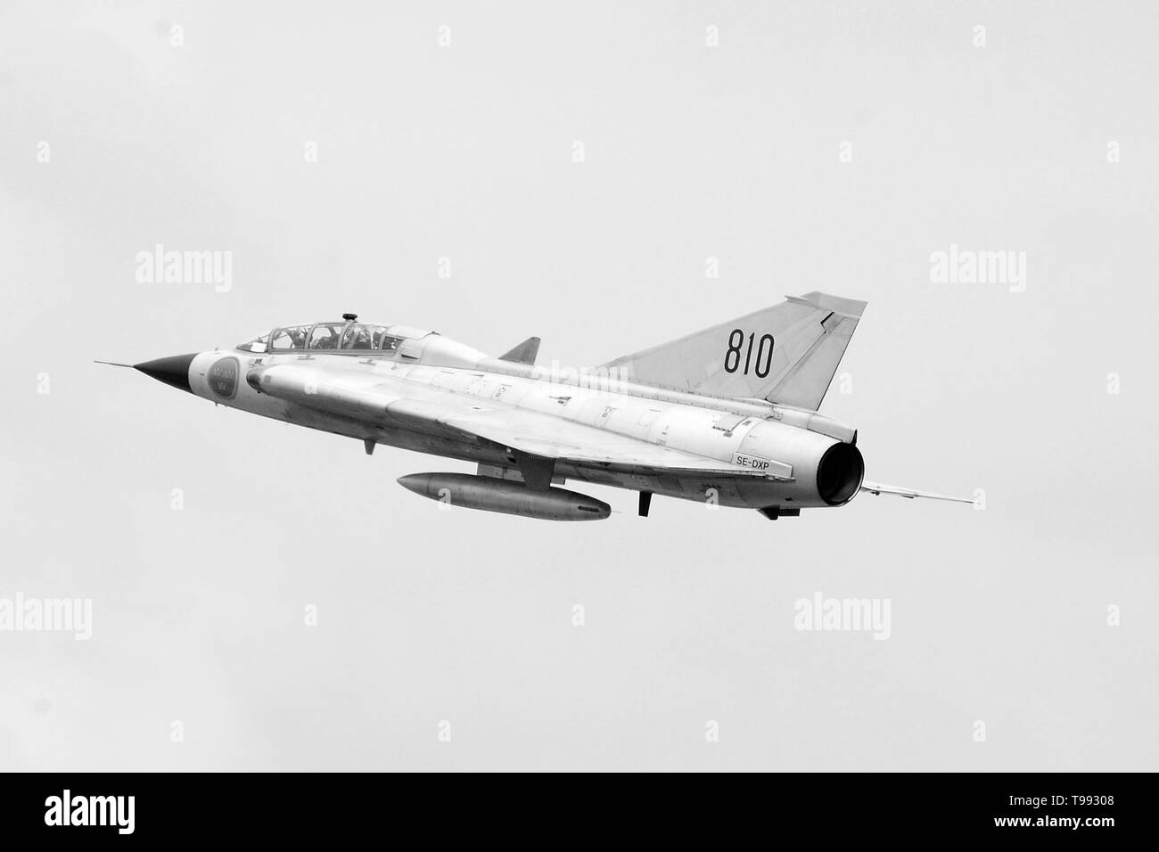 Saab 35 Draken cold war fighter aircraft Stock Photo