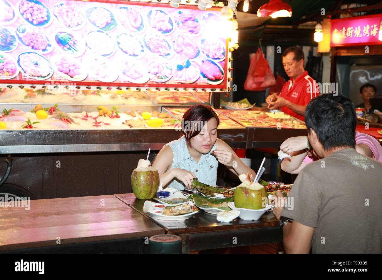 hawker centre, Singapore, Chinatown Food Centre, Southeast Asian