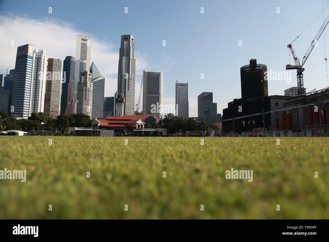 Padang Cricket Ground, Singapore,Padang Field. Singapore Cricket Club Stock Photo Alamy