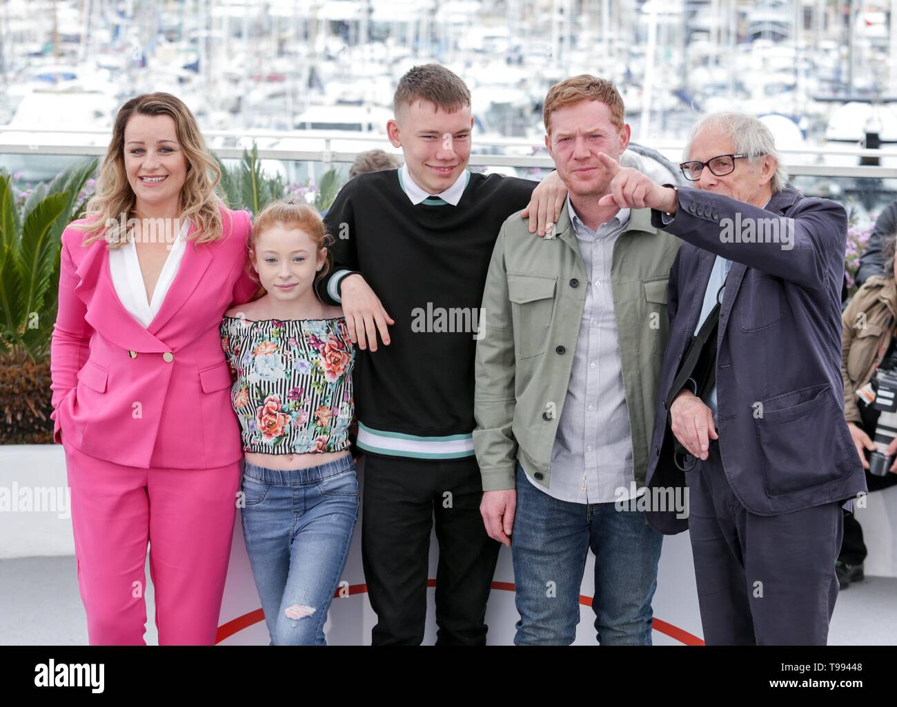 Kris Hitchen, Rhys Stone, Katie Proctor, Debbie Honeywood, Ken Loach,2019 Cannes Stock Photo