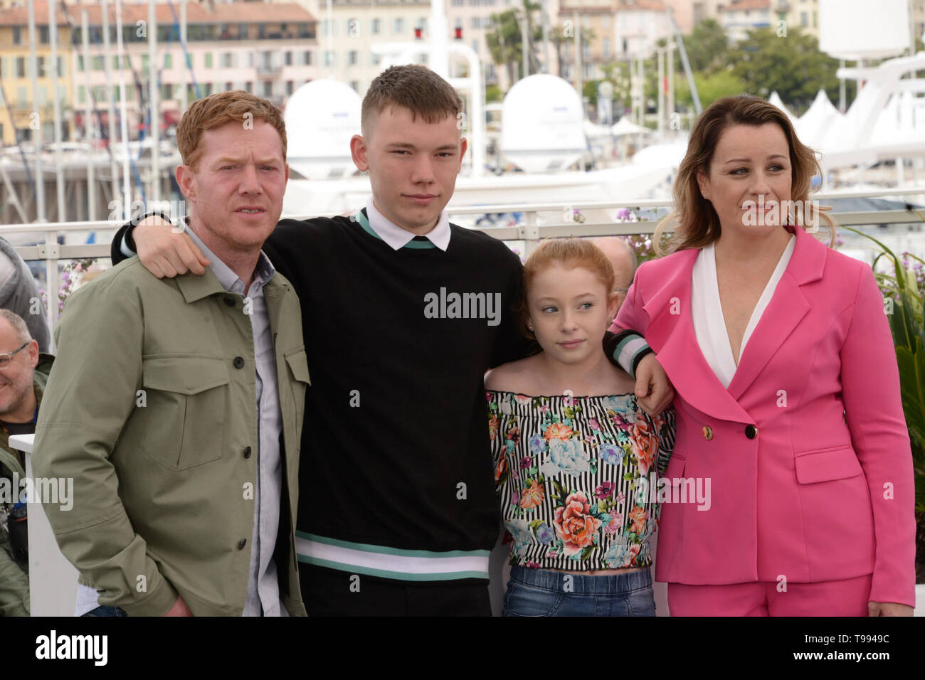 May 17, 2019 - Cannes, France - Kris Hitchen, Rhys Stone, Katie Proctor and Debbie Honeywood attend the ''Sorry We Missed You'' Photocall during the 72nd annual Cannes Film Festival on May 17, 2019 in Cannes, France (Credit Image: © Frederick InjimbertZUMA Wire) Stock Photo