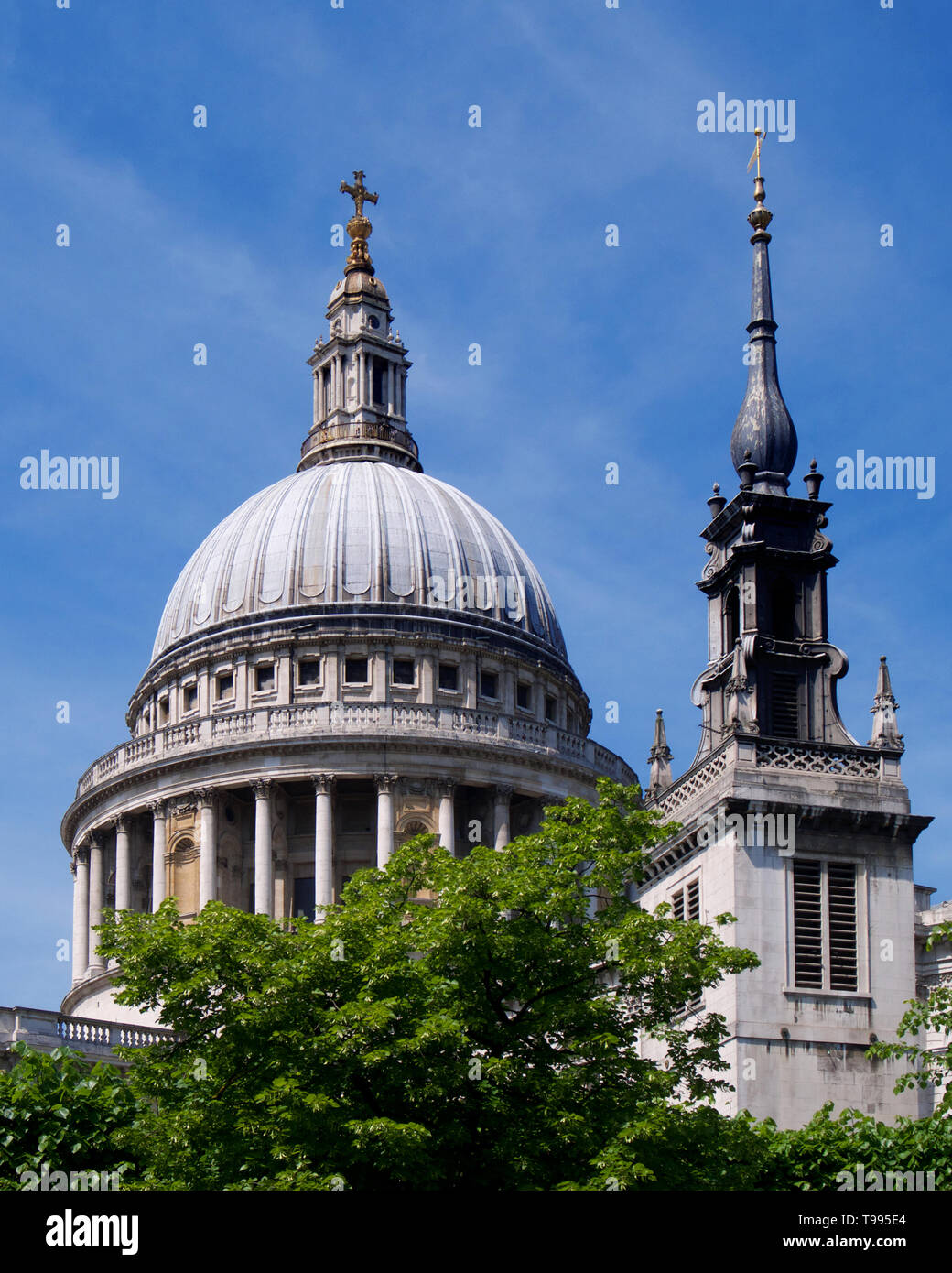 The dome of St. Paul's Cathedral, London Stock Photo