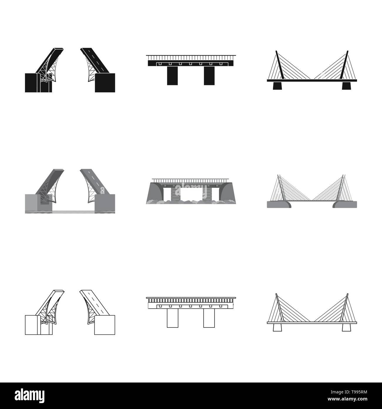 Isolated object of connection and design logo. Collection of connection ...
