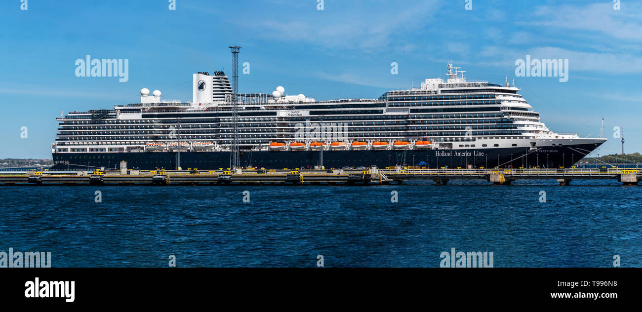 Cruise ship MS Nieuw Statendam of the Holland America Line Fleet docked