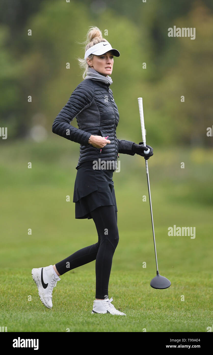 Storm Keating during the ISPS HANDA Mike Tindall Celebrity Golf Classic at the Belfry Golf & Resort Hotel in Sutton Coldfield. Stock Photo