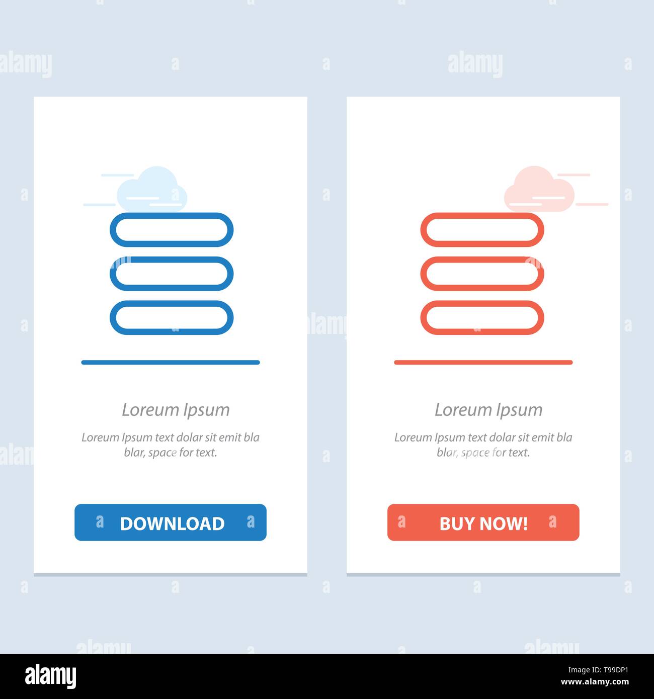 List, Task, Text Blue and Red Download and Buy Now web Widget Card For Task Card Template
