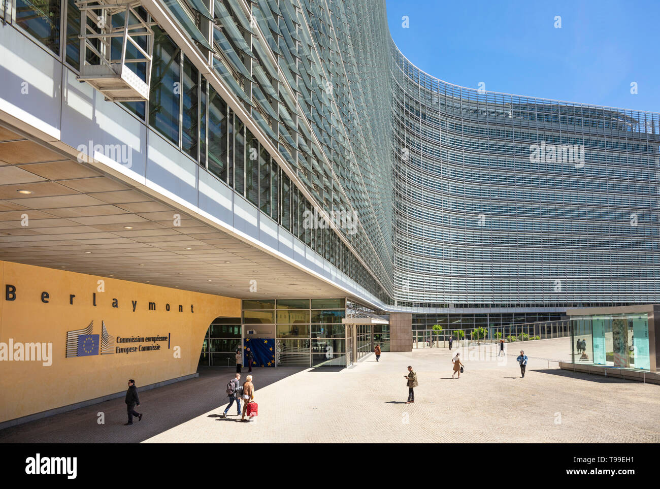 European Commission headquarters building EU commission building european commission building Berlaymont building, Brussels, Belgium, EU, Europe Stock Photo