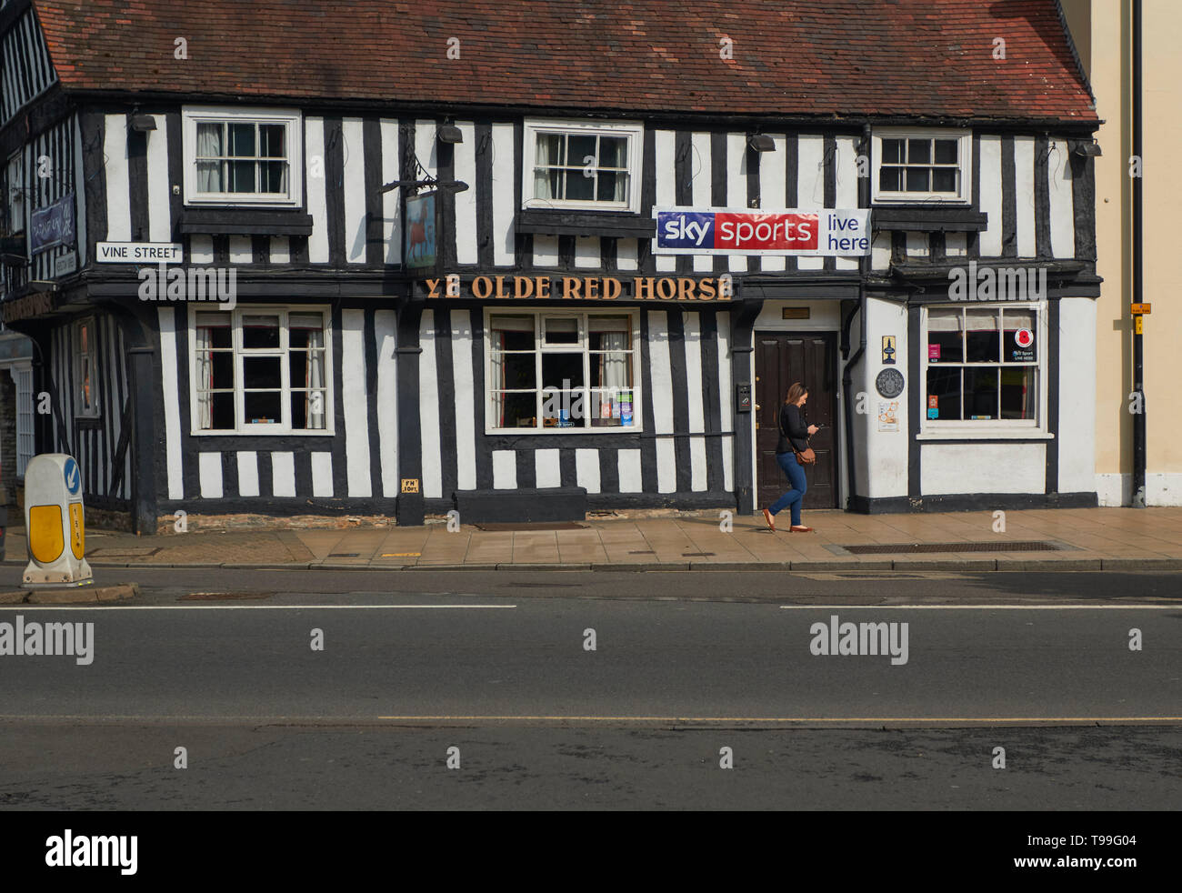 Sights to see in the centre of Evesham, Wychavon district, Worcestershire, southern England, United Kingdom, Europe Stock Photo