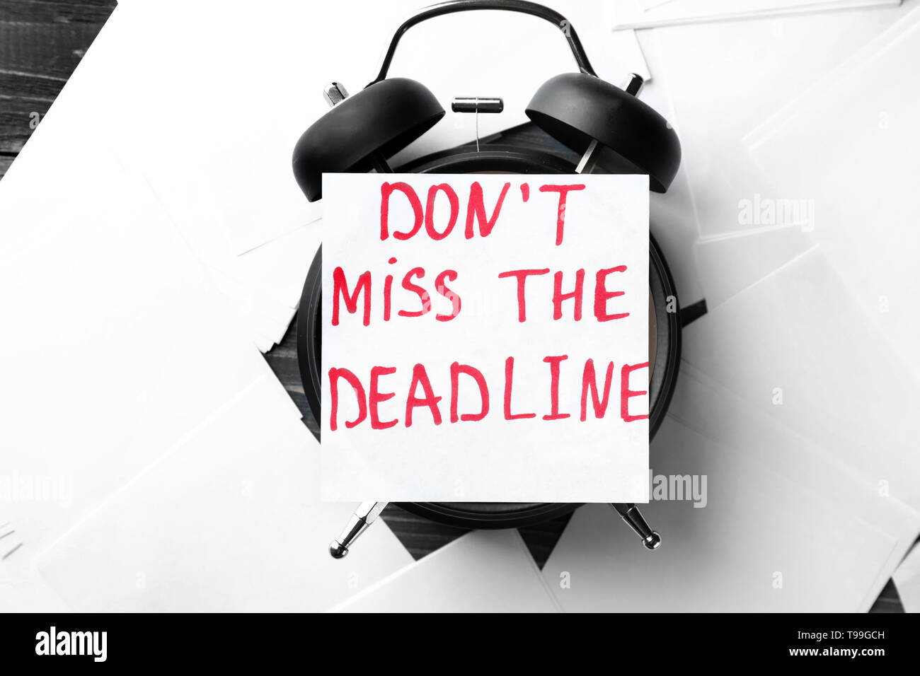 Dont Miss The Deadline High Resolution Stock Photography And Images Alamy