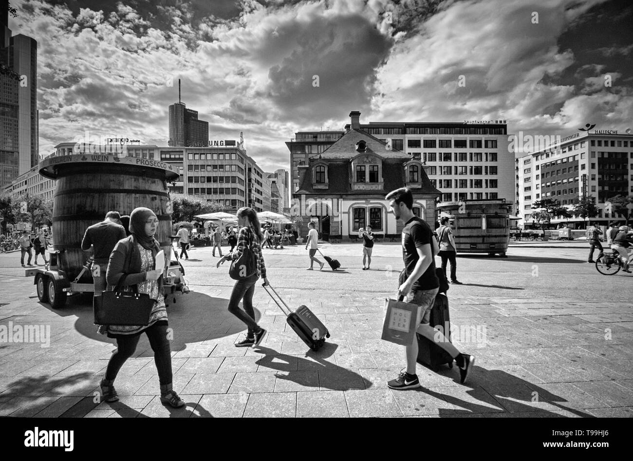 Frankfurt hauptwache Black and White Stock Photos & Images - Alamy