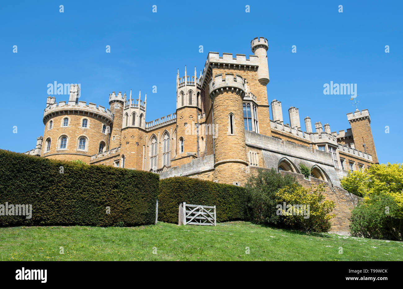 Belvoir Castle, in the Vale of Belvoir Leicestershire England UK Stock Photo