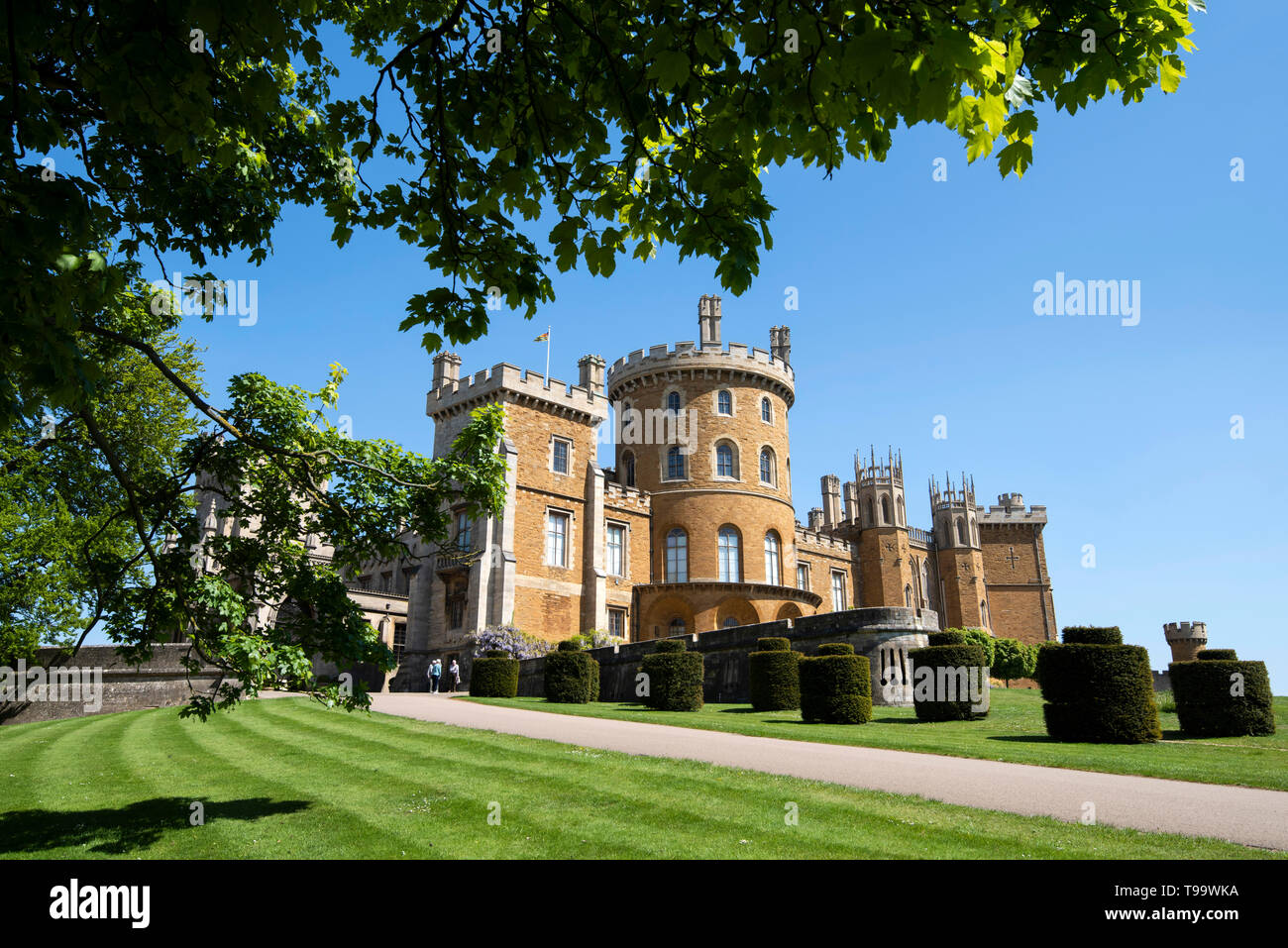 Belvoir Castle, in the Vale of Belvoir Leicestershire England UK Stock Photo