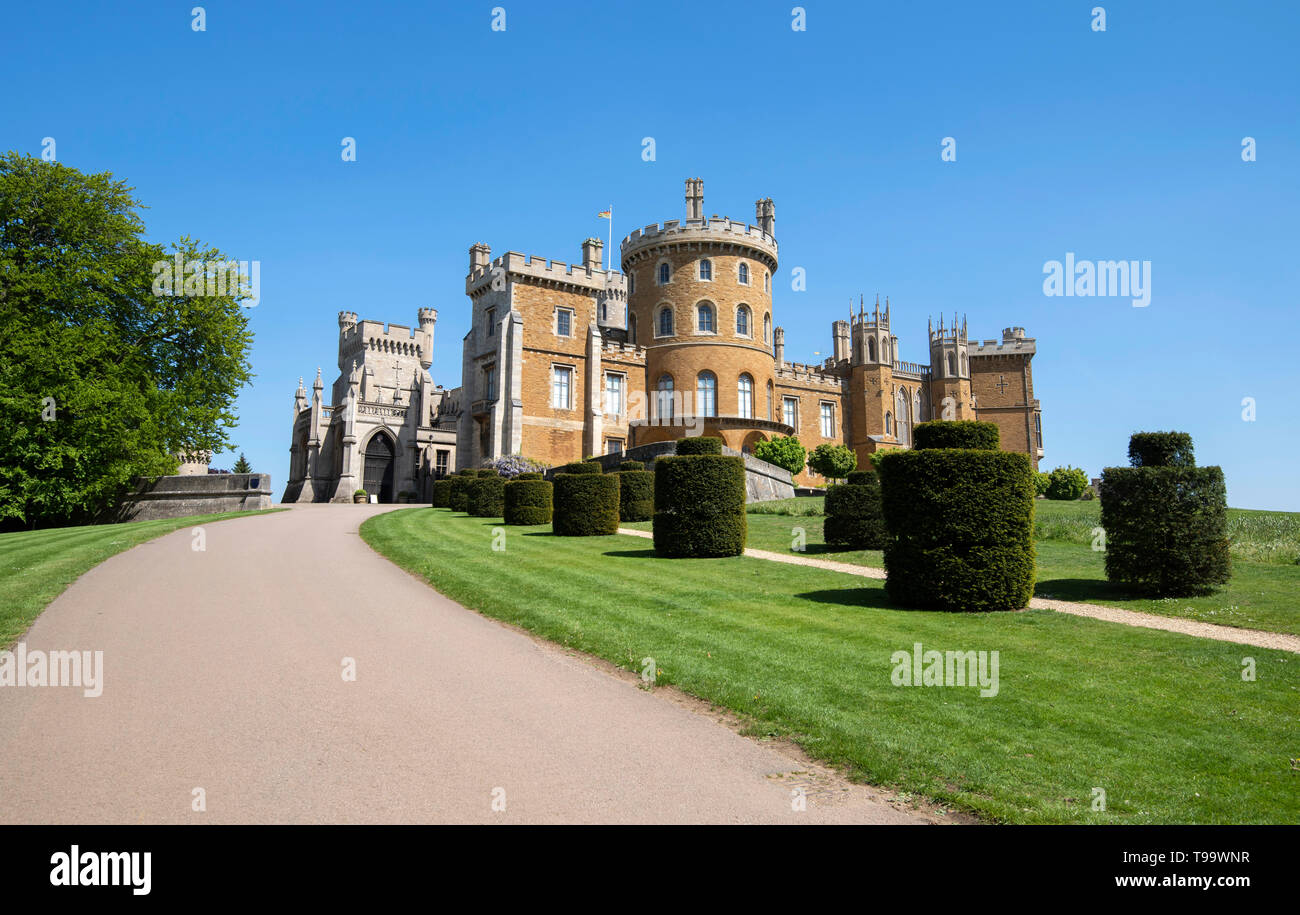 Belvoir Castle, in the Vale of Belvoir Leicestershire England UK Stock Photo