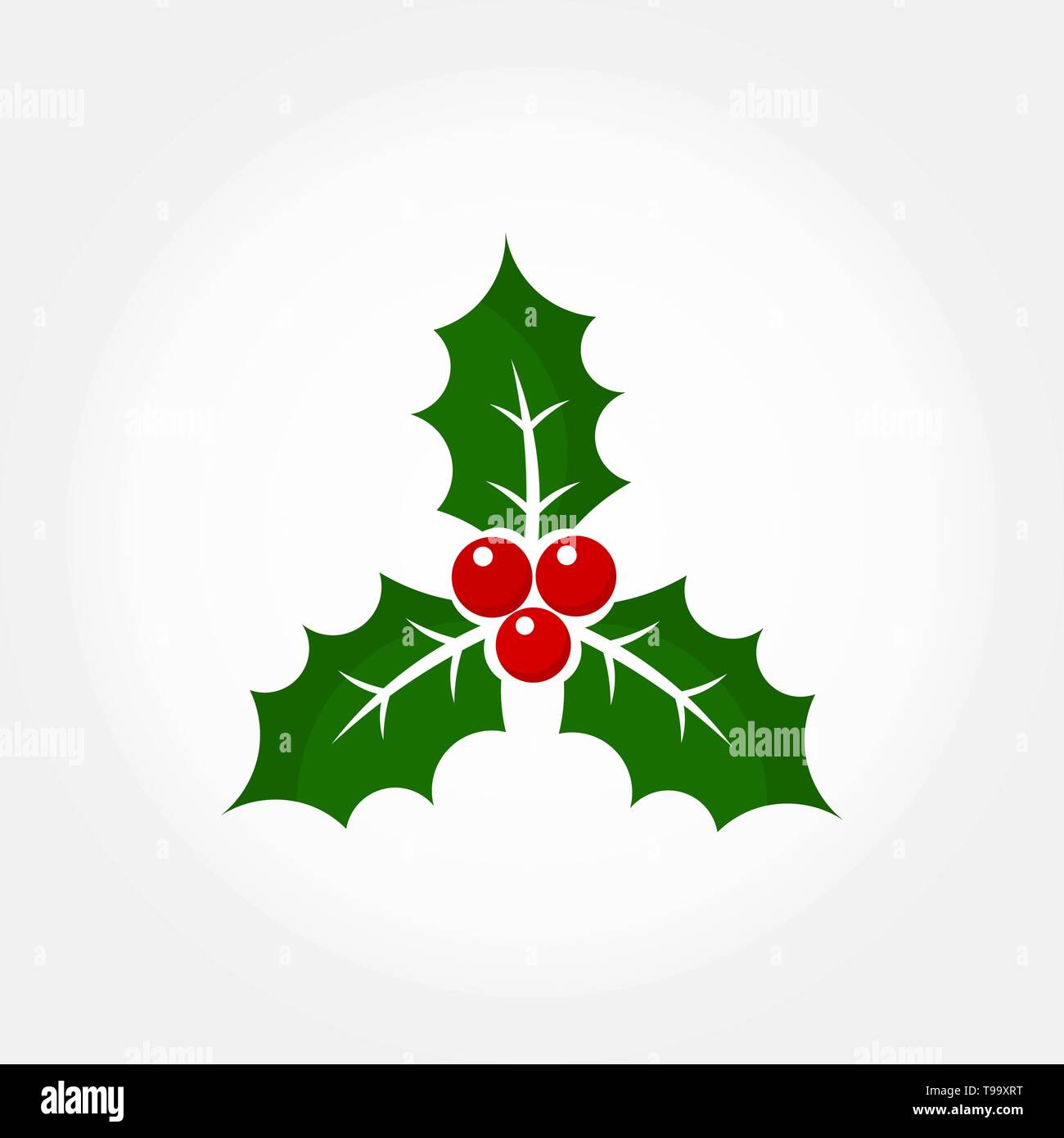 Christmas holly berry icon illustration Stock Vector Image & Art - Alamy